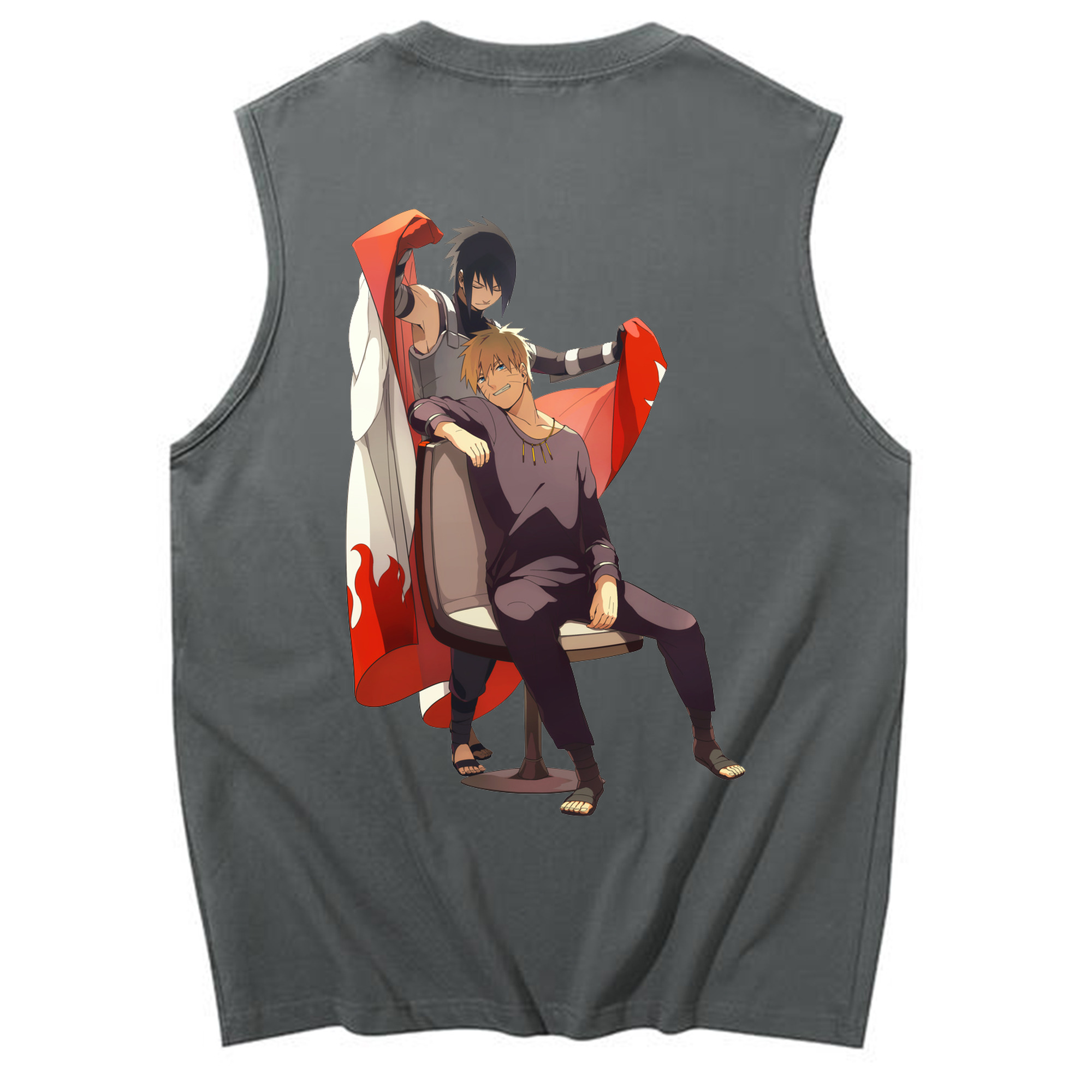 （画像用） NARUTO -ナルト- うずまき ナルト Uzumaki Naruto コットン100％タンクトップ（背面プリント）